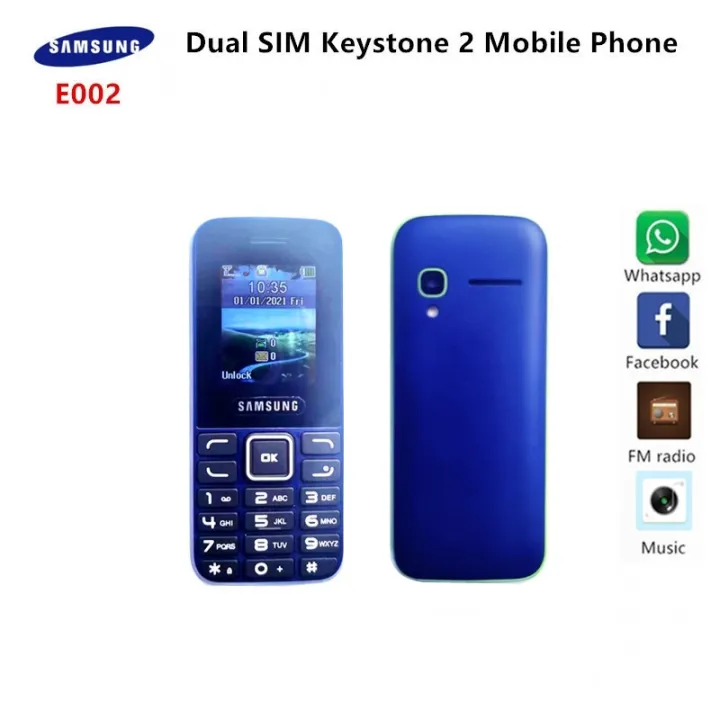[READY STOCK] Samsung E002 Dual SIM Keystone 2 Mobile Phone original
