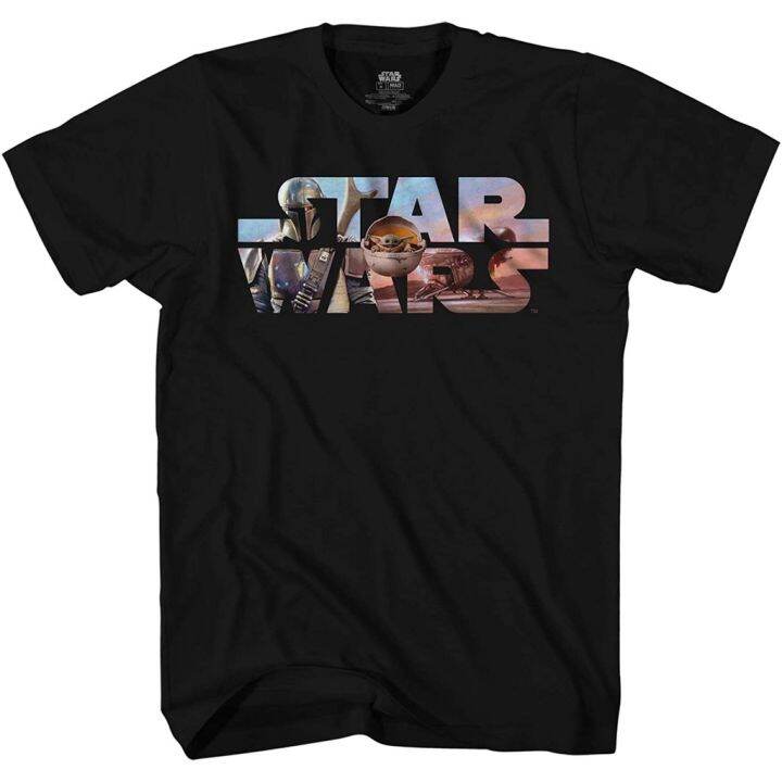 เสื้อยืดสีพื้นไซส์ใหญ่-star-wars-mando-child-float-adult-tee-graphic-t-shirt-for-men-tshirt-sale-star-wars-สตาร์-วอร์สs-5xl