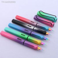 ❀ High quality brand fashion color Gradient EF Nib BLUE purple aurora Fountain Pen Stationery Office school supplies