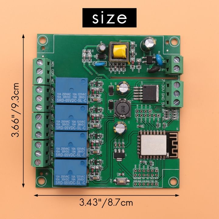 esp8266-wireless-wifi-4-channel-relay-module-esp-12f-wifi-development-board-for-arduino-ac-dc-5v-8-80v-power-supply