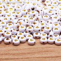 【YF】▧□☑  Gold Color Round Beads 4x7mm Spacer Jewelry Making Diy Necklace Accessories