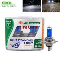 2Pcs H4 60/55 วัตต์ Xencn หลอดไฟฮาโลเจนหลอดไฟ LED สีขาว 12V 5300K