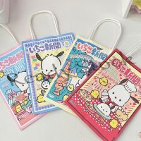 【hot sale】 ✺♟♈ B41 New Pacou Dogs handbag Cartoon cute Sanrio white cowhide paper birthday gift desktop storage bag bag