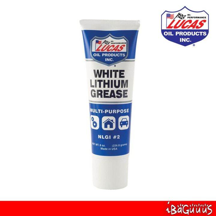 LUCAS WHITE LITHIUM MULTIPURPOSE GREASE （8oz/226.8G) Lazada