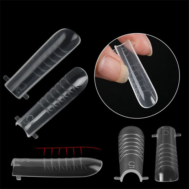 toe-false-nails-with-glue-transparent-glue-for-false-nails-glue-on-nail-stickers-paper-free-nail-holder-quick-extension-false-nails