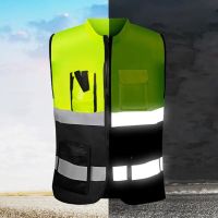 Highlight Reflective Straps Night Work Security Running Cycling Safety Reflective Vest High Visibility Reflective Safety Jacket