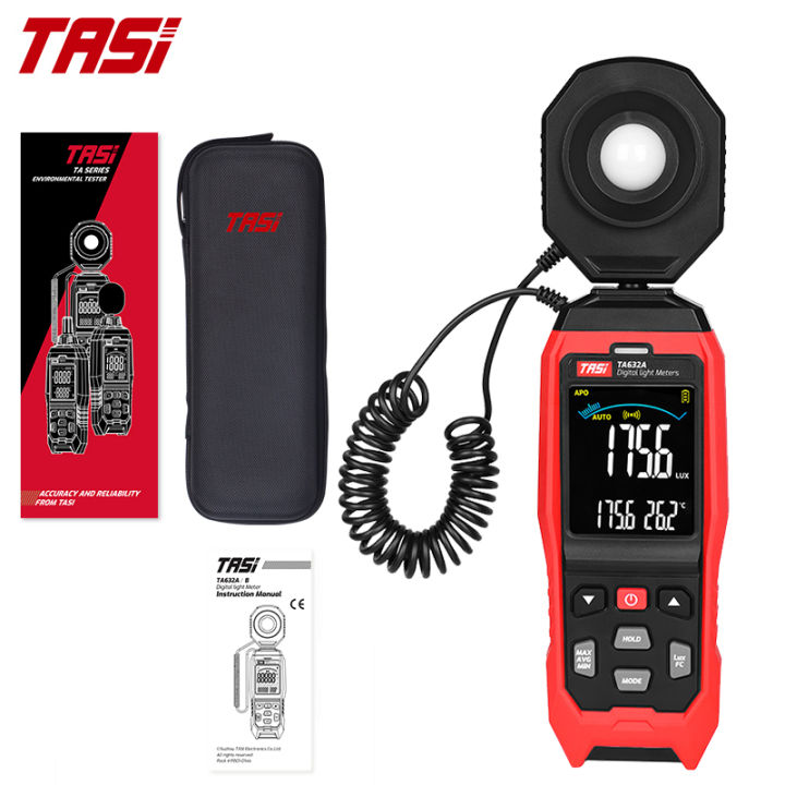 TASI TA8121TA8123 Light Meter Photography Digital Luxmeter Integrated Illuminometer LuxFc Photometer Enviromental Tester