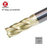 คาร์ไบด์ 4 ขลุ่ยมิลลิ่งคัตเตอร์ Endmill 6mm 8mm 10mm 4mm High Helix Angle Design ฟันระยะห่างไม่เท่ากันสําหรับการกัดหยาบและการตกแต่ง