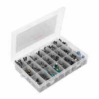 630Pcs Aluminum Electrolytic Capacitor Kit Assortment Box 24 Value 0.1uF‑1000uF DIY