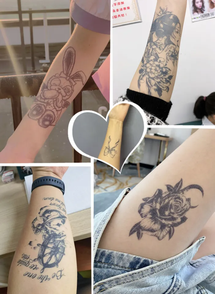 Semi Permanent Realistic Dragon Tattoos, 6-Sheet 100% Plant-Based Ink  Infinity Animal Tattoo Stickers, 2 Weeks Long Last Waterproof Tattoos for  Adults