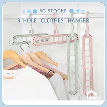 1pc Non-slip Triangle Clothes Hanger, Multifunctional 9 Holes