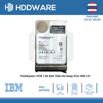 ThinkSystem 10TB 7.2K SAS 12Gb Hot Swap 512n HDD 3.5