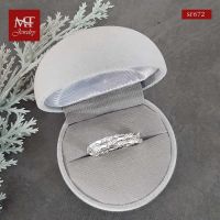 MT แหวนเงินแท้ แบบเกลียว คล้องเกี่ยวกัน 3 วง ไซส์: 57, 59 Solid 925 Sterling Silver Ring (sr672) MT Jewelry มณีธารา