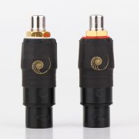 【support】 hengqinbi Cardas XLR 3ขาหญิง/ชายเป็น RCA Femal หัวแจ็คเสียบปลั๊กตัวแปลง