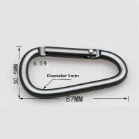 5ชิ้น/ล็อต D-Type อะลูมินัมอัลลอยอุปกรณ์ตั้งแคมป์หัวเข็มขัด Carabiner กระเป๋าเป้สะพายหลังหัวเข็มขัดพวงกุญแจหนีบแขวนกระบอกน้ำ