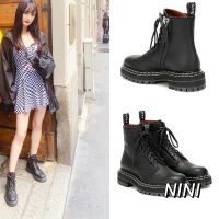 Dr. MARTENS women รองเท้าบู๊ทส์กํามะหยี่สไตล์อังกฤษสําหรับผู้หญิง