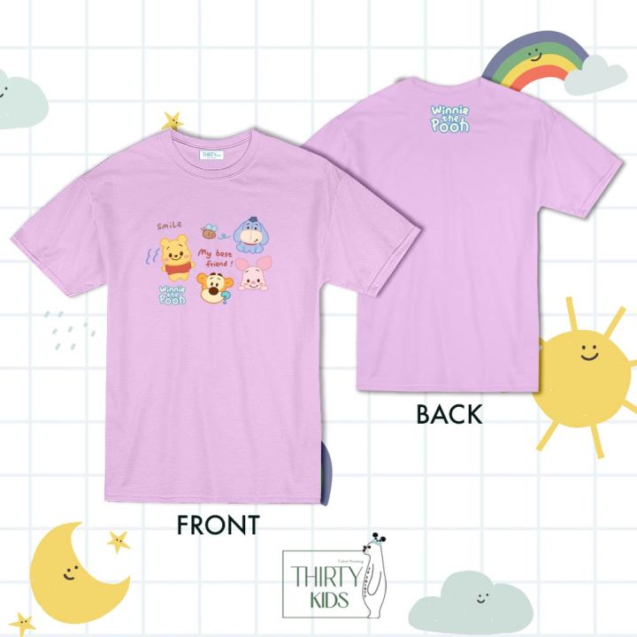 เสื้อยืดผ้าฝ้ายพิมพ์ลายขายดี-เสื้อยืดเด็กลาย-winnie-the-pooh-ผ้าcotton-poly-ผ้านุ่ม-ถนอมผิวใส่สบาย-s-5xl