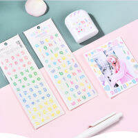 Winzige Korean Stickers Alphabet Number Decor Sticker Set Journal Scrapbooking