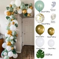 89pcs Jungle Theme Party Decoration Balloon Garland Arch Kit Green Lalex Balloon For Kids 1st Birthday Party Baby Shower Decors