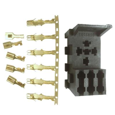 For Car Rv Yacht Relay &amp; 3 Fuse Base Kit - 4, 5 Pin &amp; Flasher Relays Ato Fuses Holder Socket Box