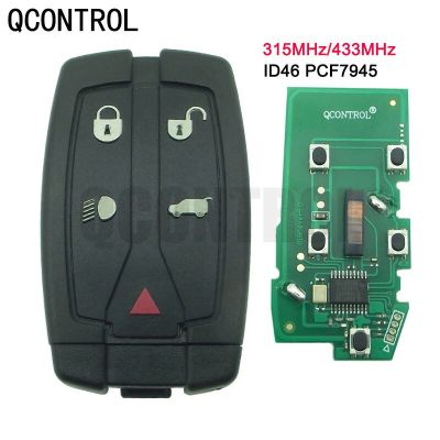 QCONTROL Ki Jarak Jauh Mobil 315Mhz 433Mhz สำหรับรถแลนด์โรเวอร์ฟรีแลนเดอร์2รีโมทคอนโทรล Pintar Otomatis Ki Kosong ชิป PCF7945 ID46