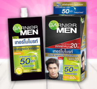 garnier men การ์นิเย่ เมน เทอร์โบ ไบรท์ SPF50++ 7 มล.(1 กล่อง 6ซอง)