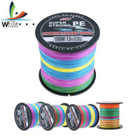 Weihe 100 เมตรMulticolorสายการประมง 22-82LB 4 เส้นสานPEถักM Ultifilamentตกปลาเชือก