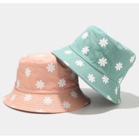 【NOV】 Korean Double-sided Flower Women Fisherman Bucket Hat Basin Hat Summer Outdoor Sun Hat