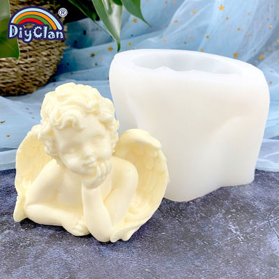 3D Angel Baby Model Silicone Mold DIY Handmade Candle Soap Resin Gypsum Mould Home Car Decoration Tools For Kitchen Baking