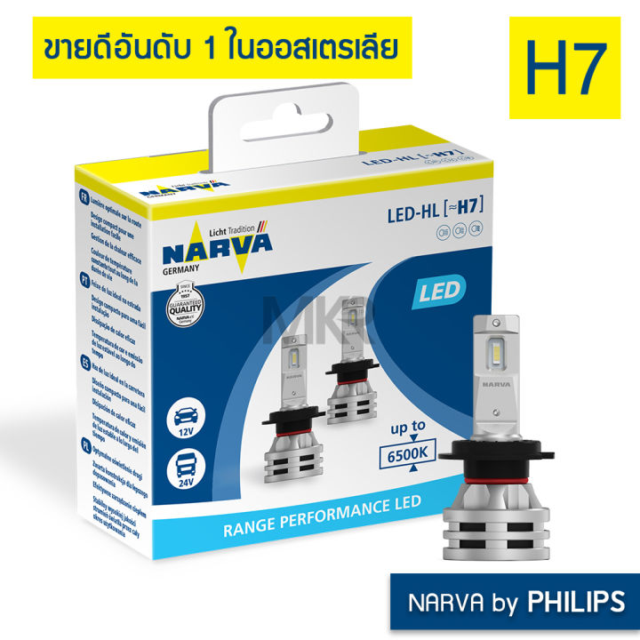 หลอดไฟหน้ารถ-narva-by-philips-led-6500k-h1-h3-h4-h7-h8-h11-h16-hb3-hb4-hir2