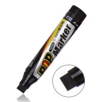 12 MM Permanent Paint Pen Flat Tip Marker Brush Sketching Graffiti Advertising Poster Manga Pens For Office School Art Supplies