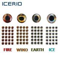 hot！【DT】 ICERIO 200PCS Epoxy Eyes Fly Fishing Crankbait Material Wind