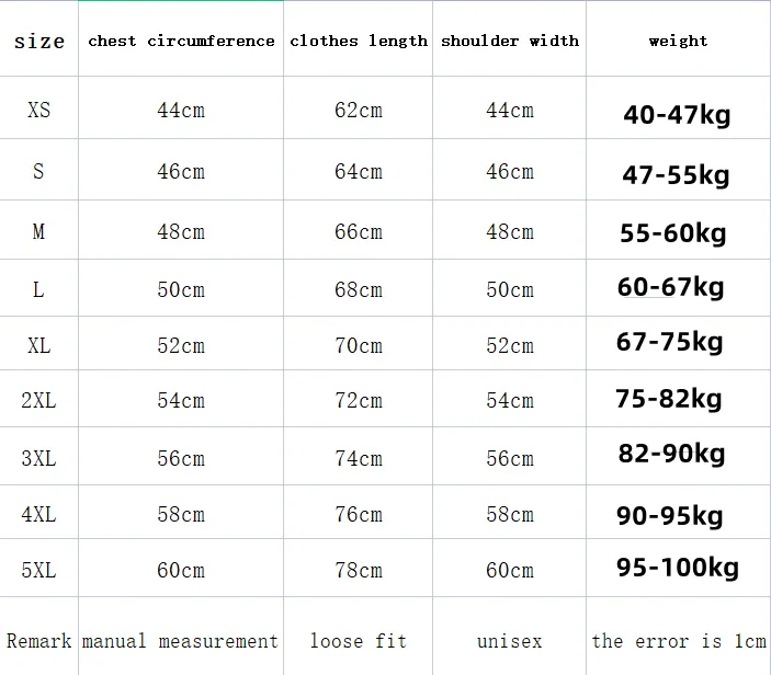 comme des garcons shirt size chart