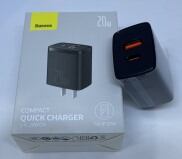 Củ xạc nhanh Baseus 2 cổng xạc USB và Type C - 20w, nhỏ gọn