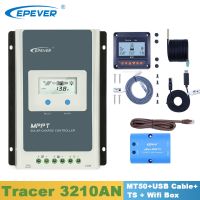 EPever Tracer3210AN Solar Controller 30A 12V24V MPPT Regulator with MT50 Display/USB Cable/Temperature Sensor/Wifi Box Including