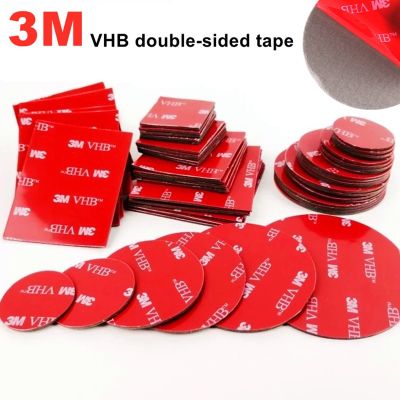 Various sizes 10pcs/lot Grey Round 3M VHB 5608 Acrylic Foam Double Sided Adhesive Tape Two Sides Sticky thickness 0.8mm Adhesives Tape