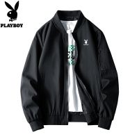 ✓卍❧ Playboy Mens Jacket Color Baseball Collar