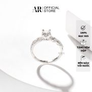 Nhẫn bạc đẹp đính đá cao cấp nhẫn nữ kiểu dáng thanh lịch-N32