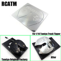 Coupler Grinding Disc Metal Decorative Board for 114 Tamiya RC Truck Trailer Tipper Scania Benz Actros Acros MAN Volvo