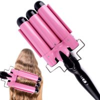 [HOT XIJXLKLKWMN 516] Professional Hair Curling Iron เซรามิค Triple Barrel Hair Curler Irons Hair Wave Waver เครื่องมือจัดแต่งทรงผม Hair Styler Wand