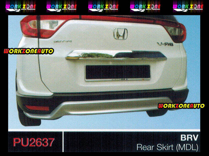 PU2637 Honda BRV PU Rear Skirt (MDL) Body kit Bodykit Lazada