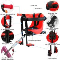 LIXADA เบาะนิรภัยสำหรับจักรยานเด็กเล่น,เบาะนั่งเบาะรถจักรยานจักรยานเด็กด้านหน้าแบบติดตั้งสำหรับเด็กอายุ8เดือนถึง4ขวบ