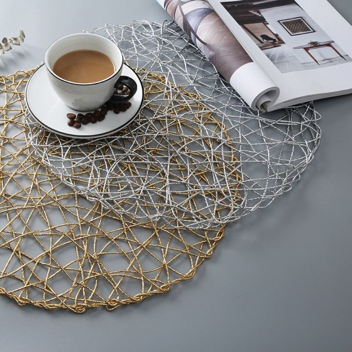 japanese-woven-home-round-heat-insulation-placemat-pvc-waterproof-non-slip-home-dining-table-mat
