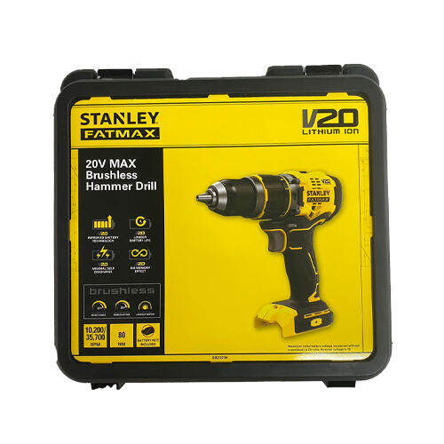 stanley-สว่านกระแทกไร้สาย-ไร้แปรงถ่าน-เครื่องเปล่า-sbd721k-kr-bl-hammer-drill-hpp-bare