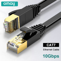 OMAY สายเคเบิลอีเธอร์เน็ต RJ45สายเคเบิล Lan Cat7 UTP สายเคเบิลเครือข่ายสำหรับสายแพทช์ที่รองรับสำหรับเราเตอร์โมเด็ม