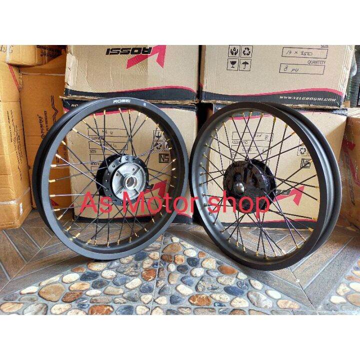 VELG SET MEREK ROSSI UKURAN 185 215 RING 17 TROMOL SET HONDA WIN GRAND