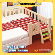 Tặng đệm xơ dừa Giuờng ngủ cho bé, giường trẻ em bằng gỗ thông kích thước
