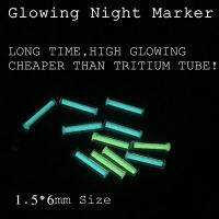 Long Afterglow Phosphor Not Tritium as Night Marker 1.5*6mm Noctilucent Night Luminescence High Glowing