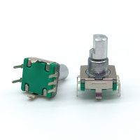 5pcs/lot EC11 Rotary Encoder Code Switch 30 Position With Switch 5pin Handle Length 12.5mm Half Shaft Type