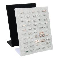 Black/Gray Velvet display Case Jewelry Ring Displays Stand Board Holder Storage Box Plate Organizer 20x10x23CM